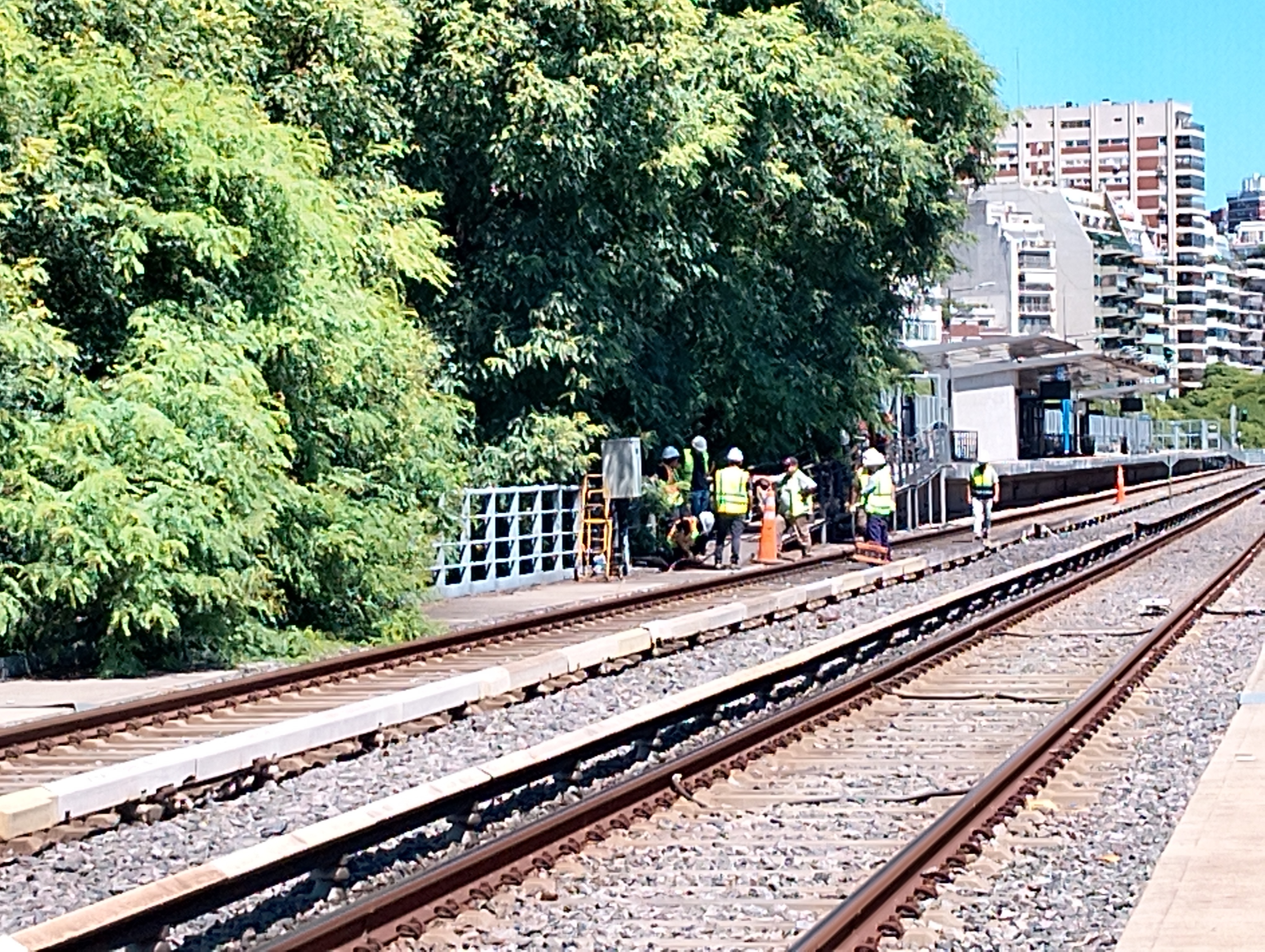 Trabajos en vias ferroviarias